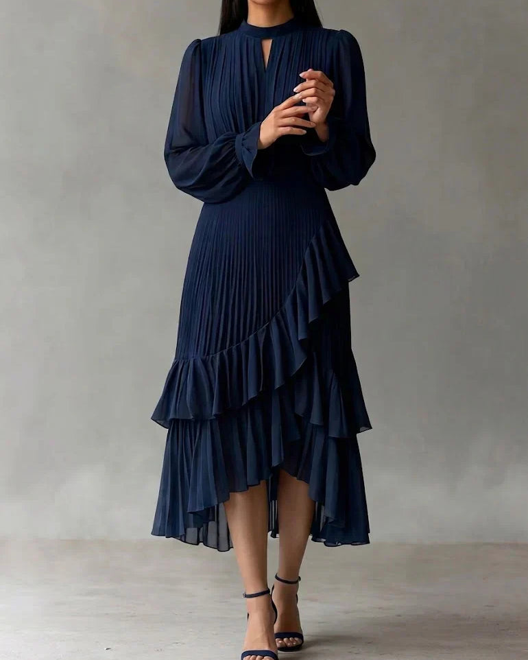 Anna – Pleated Midi Dress