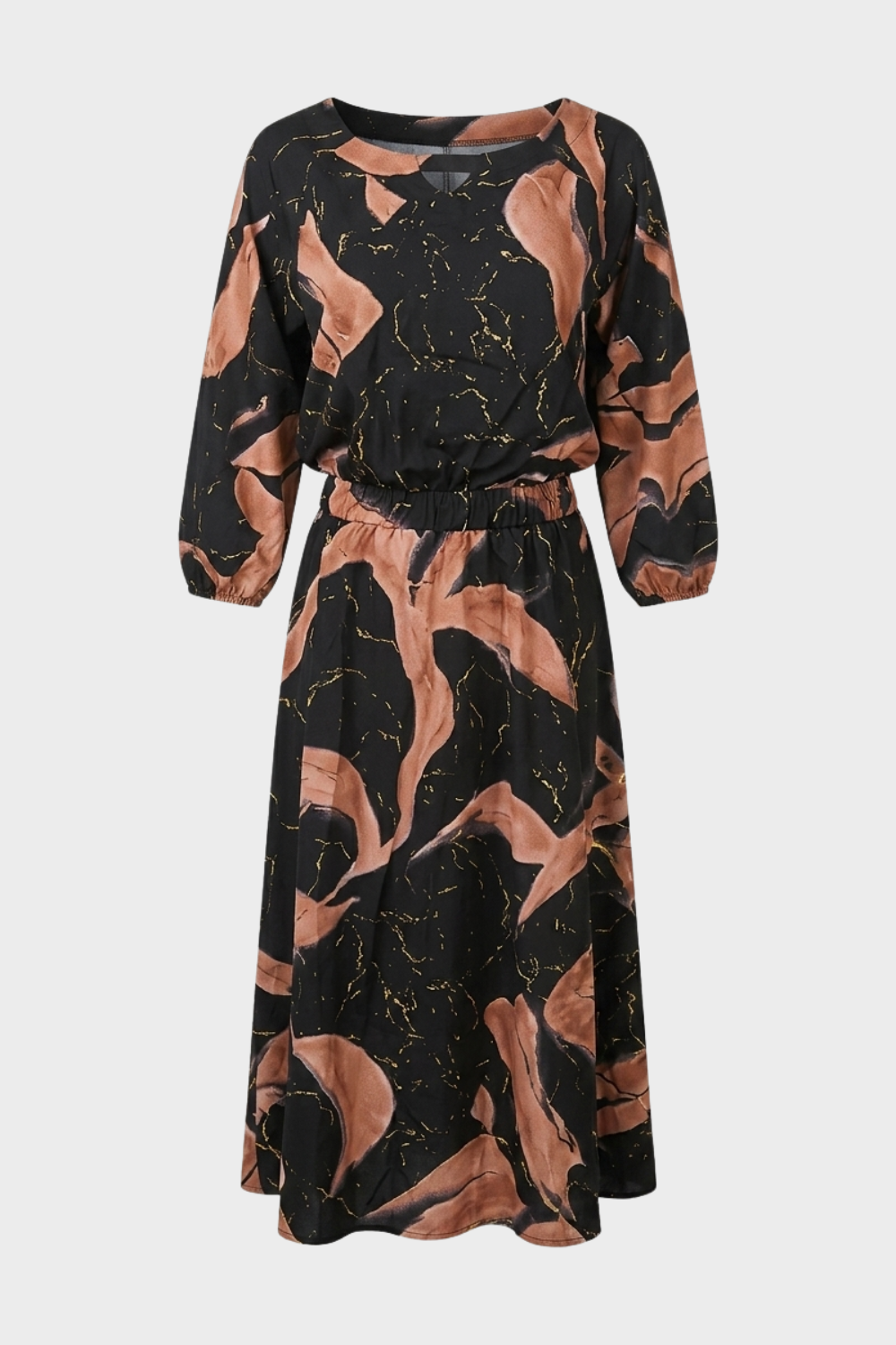 Susan – Printed Chiffon Maxi Dress