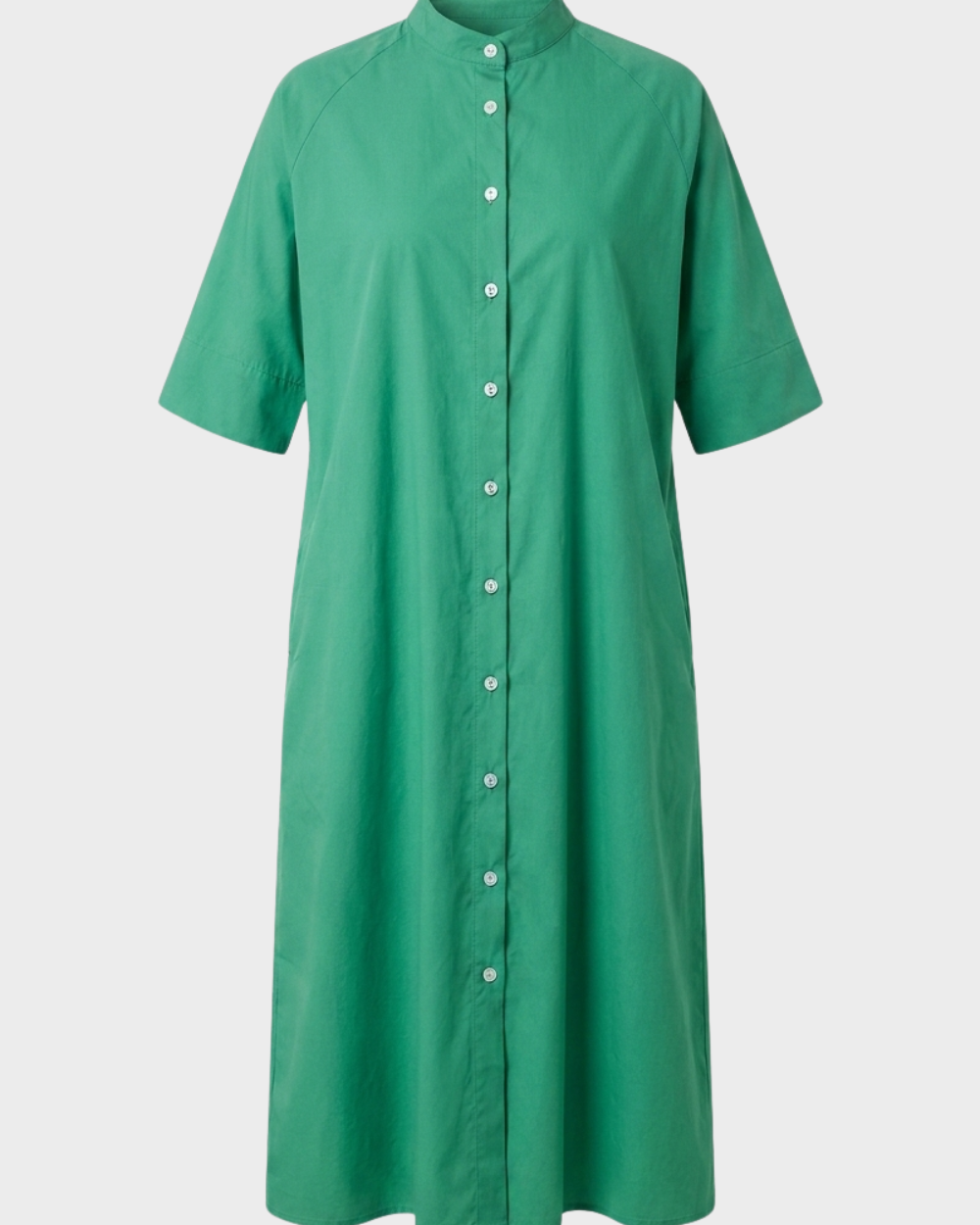 Charlotte | Women's Boho Button Front Long Sleeve Midi Dress