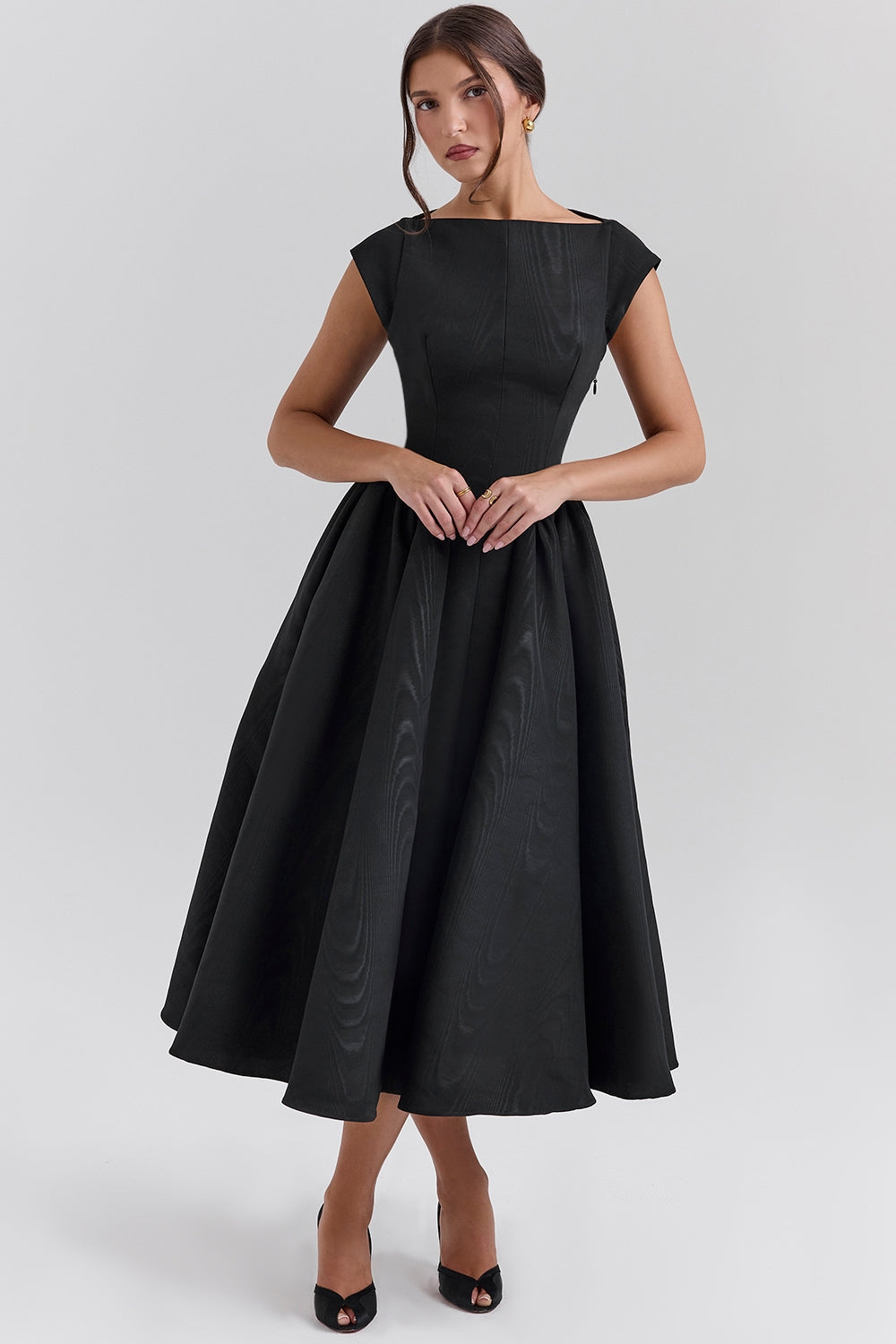 Adelphia | Backless Tulle Midi Dress