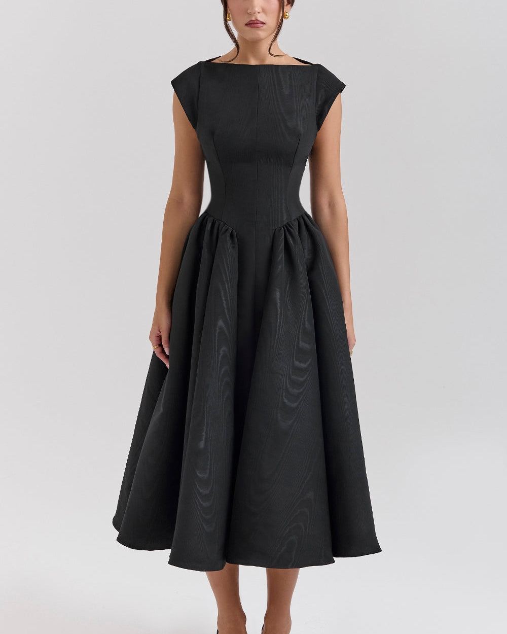 Adelphia | Backless Tulle Midi Dress