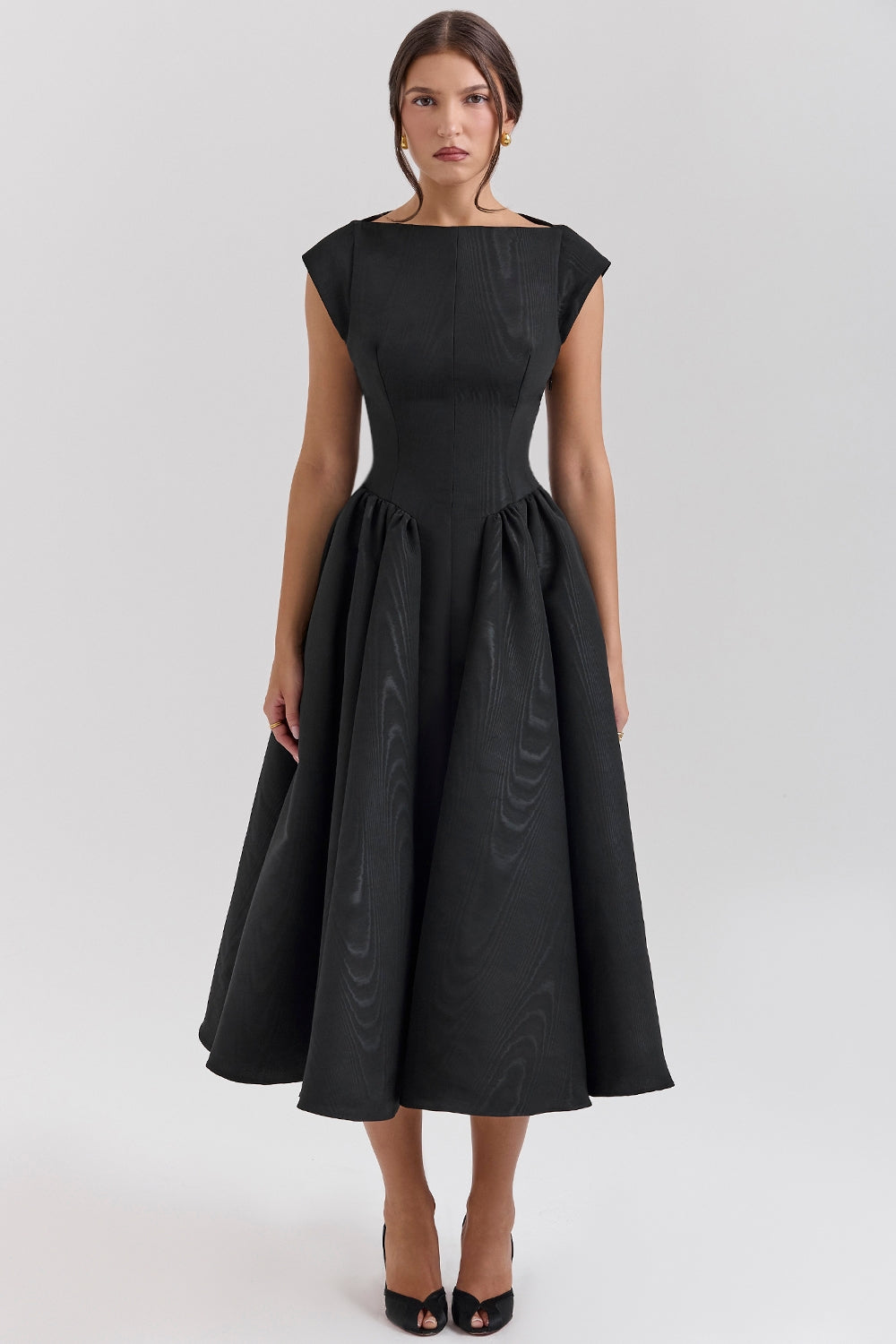 Adelphia | Backless Tulle Midi Dress
