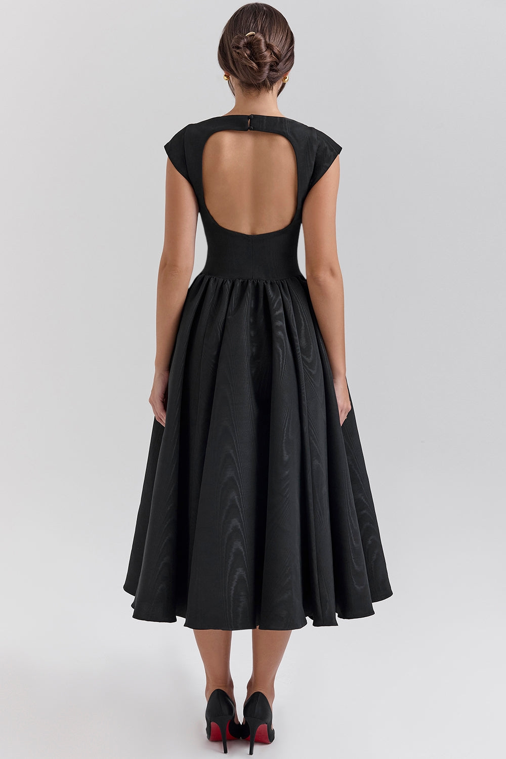 Adelphia | Backless Tulle Midi Dress