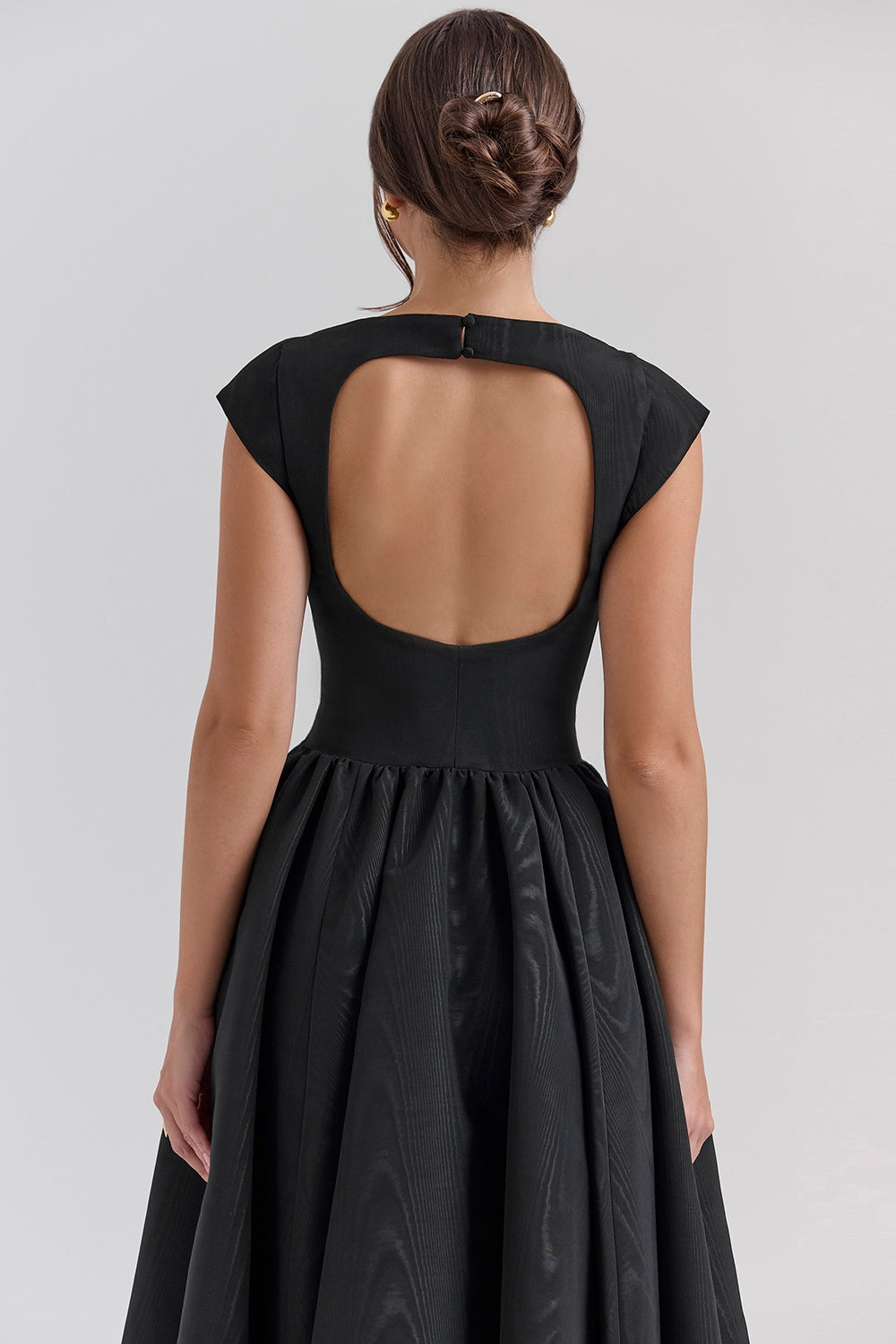 Adelphia | Backless Tulle Midi Dress
