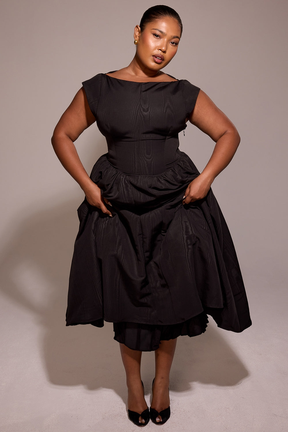 Adelphia | Backless Tulle Midi Dress