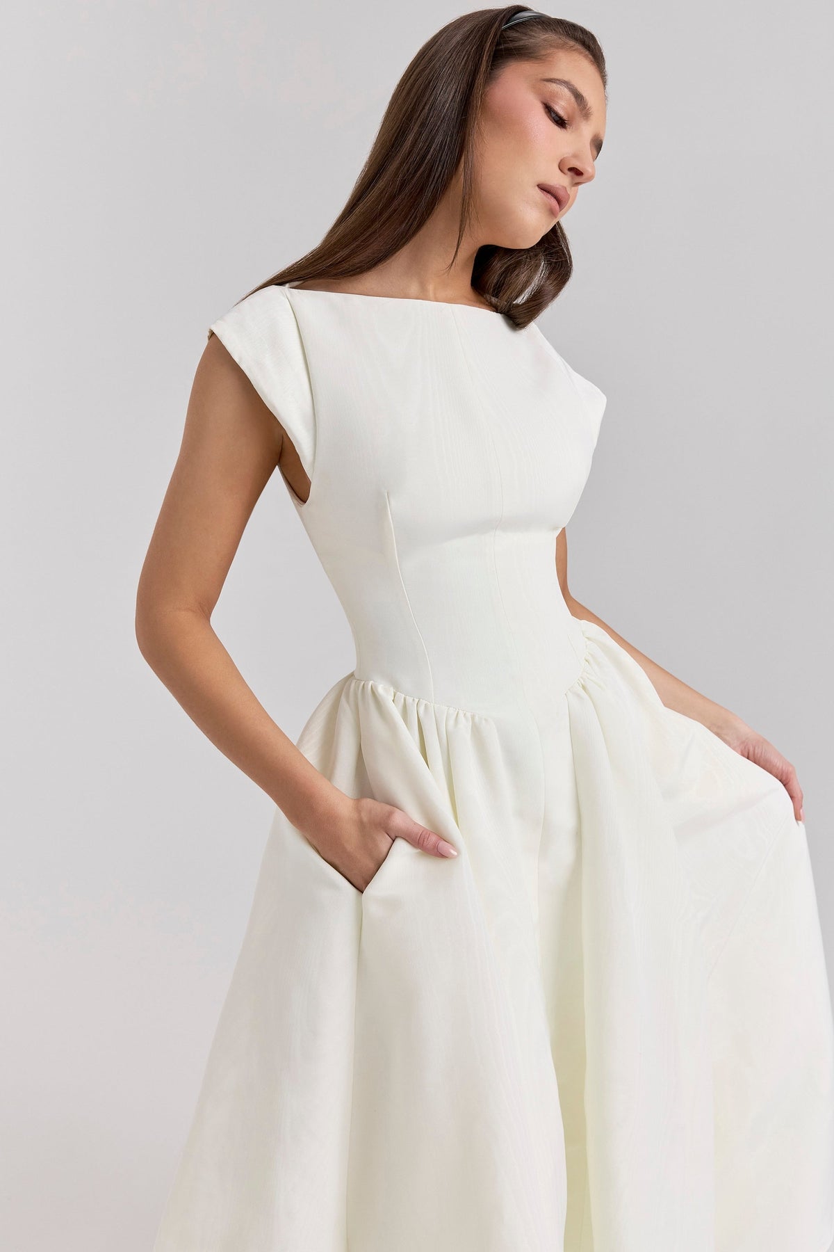 Adelphia | Backless Tulle Midi Dress