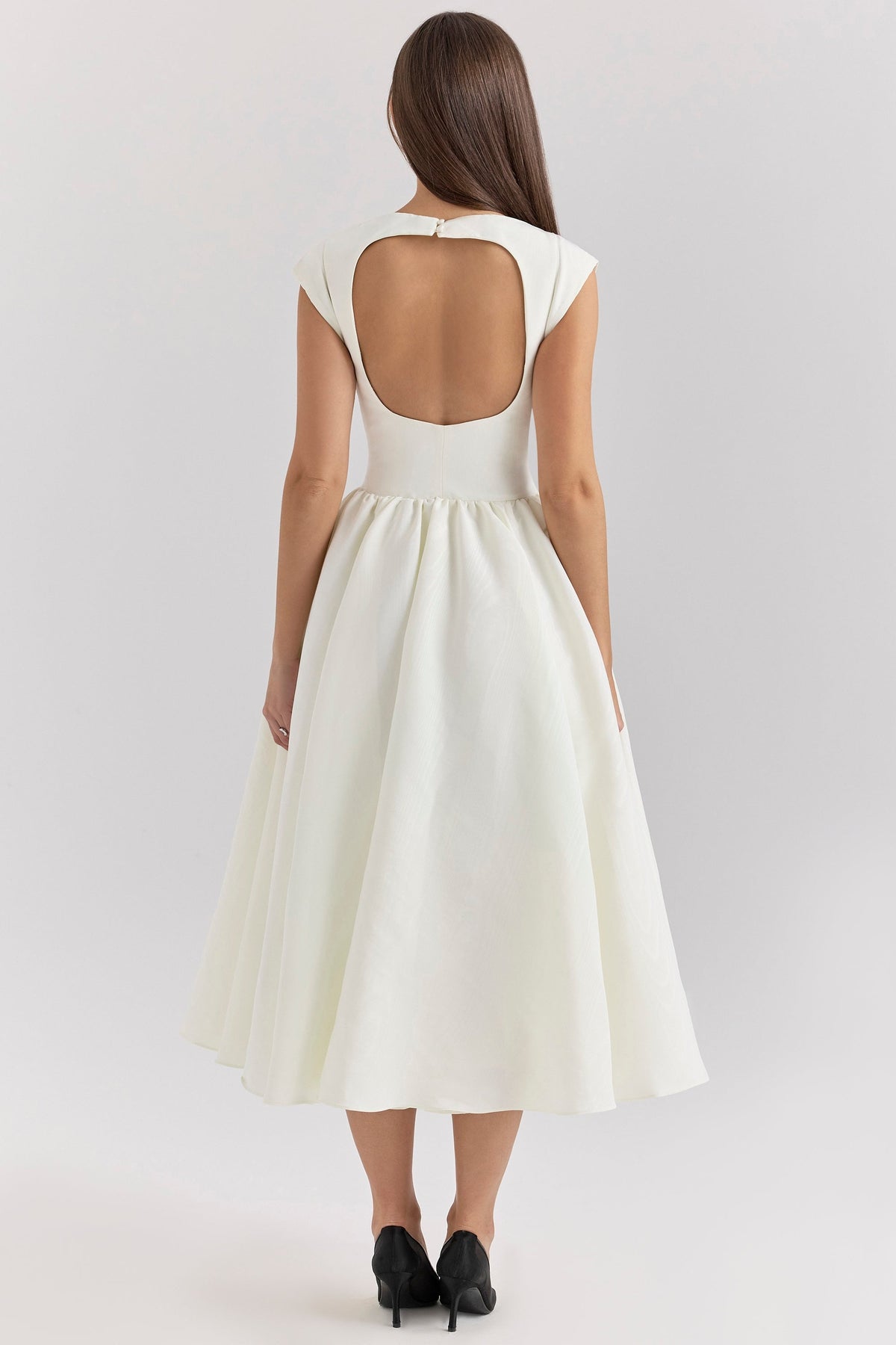 Adelphia | Backless Tulle Midi Dress